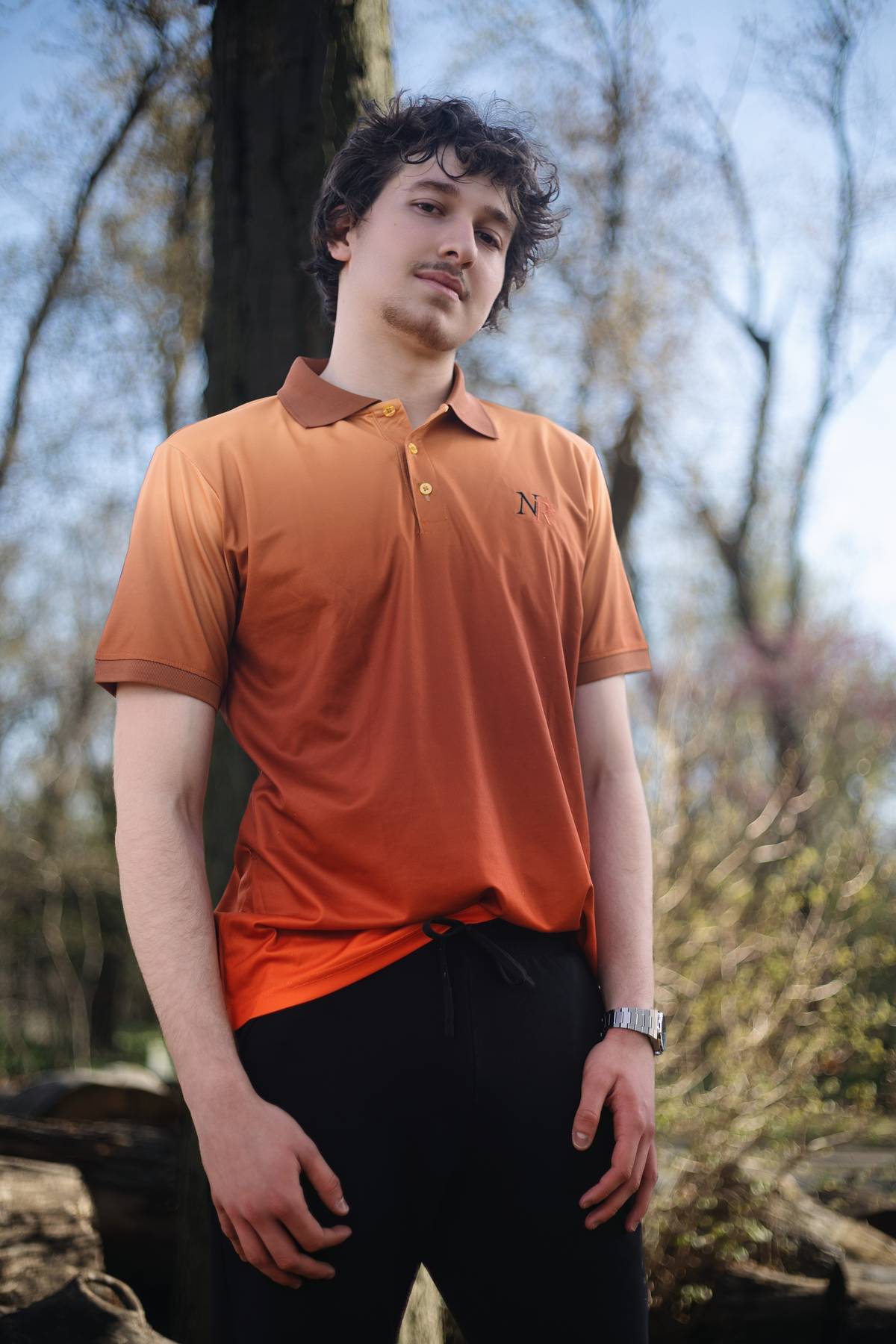 HETEROCHROMIA Gradient Polo (Brown)